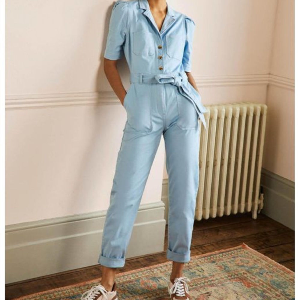 New with Tags Boden Puff Sleeve Jumpsuit